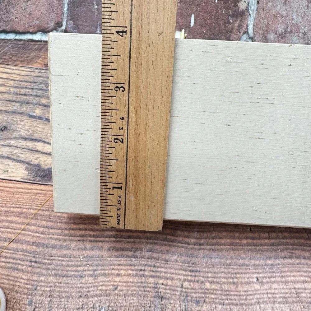 Vintage Wooden Sewing Thread Spool Holder Shelf Cottage Core Grannycore Country